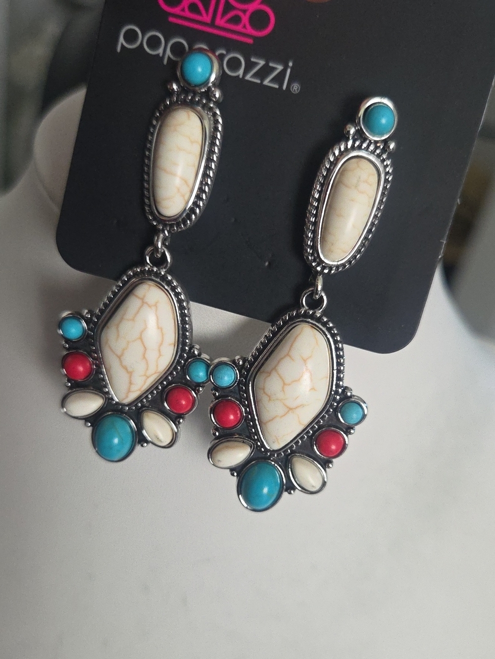 Paparazzi Trrrestial Tailsman Multi Post Earring NWT